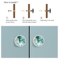 thumbnail image 4 of HemaKayy 4 Pack 1.3" Decorative Cabinet Knobs - Elegant ABS Glass Round Drawer Handles for Modern Home Furniture Kitchen & Bedroom Decor - Unique Marble Texture, 4 of 5
