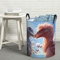 thumbnail image 7 of KLL Red And White Bird Couple Waterproof Foldable Laundry Hamper Bucket with Handles for Storage Bin,Kids Room,Home Organizer (Small ), 7 of 7