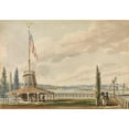 thumbnail image 2 of Pavel Petrovich Svinin 24x18 Gold Ornate Framed and Double Matted Museum Art Print Titled - The Traveler's First View of New York-The Battery and Flagstaff (1811-Ca. 1813), 2 of 4