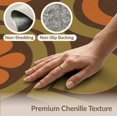 thumbnail image 6 of ODIKA 6'x9' Washable Area Rug Non-Slip, Easy Care, Brown Orange Geometric Design Elegant Abstract with Modern Artistry for Family Room, Living Room, Master Bedroom, 6 of 7