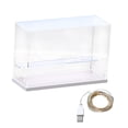 thumbnail image 4 of Caja de exhibición de protección a prueba de polvo de acrílico , estante organizador de pequeña sa de almacenamiento para juguetes de 2 niveles Zulema  Estuche de muestra, 4 of 8