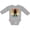 AC-Heather Grey, variant on Inktastic Skateboarding Retro Sunset Skateboarder Boys Long Sleeve Baby Bodysuit