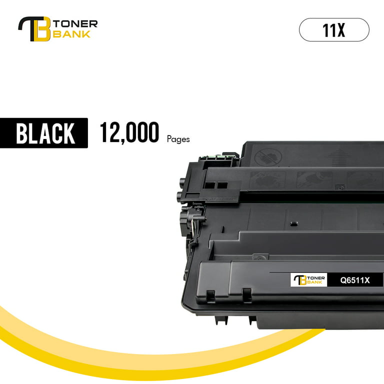 Cool Toner Compatible Toner Replacement for HP Q6511X 11X 11A Q6511A Used  for Laserjet 2430 2420 2410 2400 2420d 2420dn 2430tn Printer (Black,  4-Pack) 