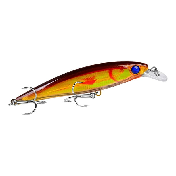 Señuelo biónico 11cm 13,4G con anzuelos aparejos de pesca señuelo duro realista señuelo con ojos 3D E Zulema Señuelos de pesca