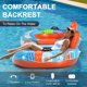 thumbnail image 2 of Flotador inflable en forma de tubo de río ADUSRIZ para 2 personas con portavasos, 2 of 8