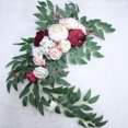 thumbnail image 2 of Wedding Decoration Arch Simulation Rose Peony Welcome Card Decoration-930 Rose Wedding Ornaments One Large One Small Combination Package (Large: Overall Length: 60cm Width: 16cm Height 10cm, Small: Overall Length: 40cm Width: 20cm Height: 10cm), 2 of 9