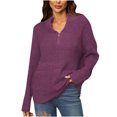 thumbnail image 1 of Suéter de manga larga con cuello levantado informal para mujer de otoño e invierno Fridja hjk2701, 1 of 7