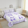 thumbnail image 3 of Erosebridal Dreamy Cherry Comforter Sets Queen Size, Cartoon Bow Comforters & Duvets, Princess Style Decor, Reversible 3 Pieces, 3 of 8