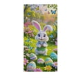 thumbnail image 2 of AURIGATE Easter Bunny Door Cover,Nylon & Spandex Blend Spring Holiday Door Banner for Front Door Porch Home Decor, Waterproof Stretchable Easter Backdrop for Party, 2 of 6
