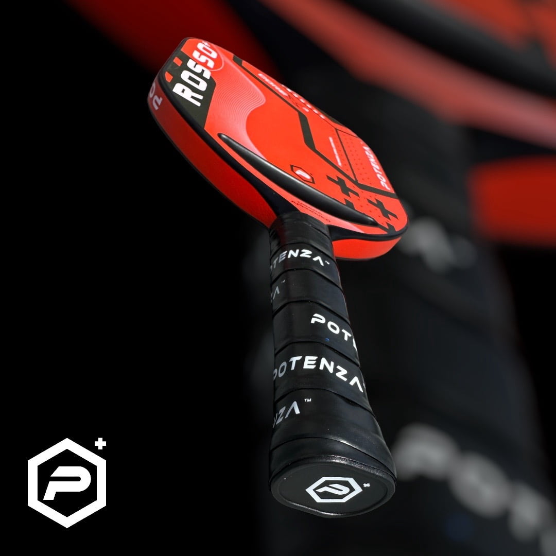 Potenza ROSSO+ Pro Pickleball Paddle (Carbon Fiber, 21mm COREx3 Open Throat)
