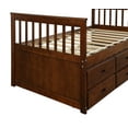 Merax Solid Wood Captain Bed with Trundle and Drawers, Twin, Multiple