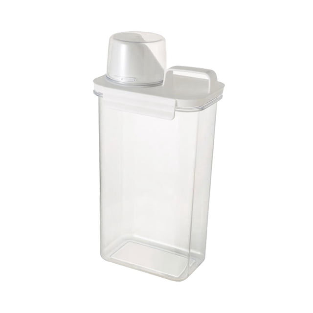 Dispensador de detergente en polvo Contenedor de jabón líquido Barril de detergente en polvo Tanque de almacenamiento de alimentos para mascotas 2300ml SM SunniMix almacenamiento de lavado