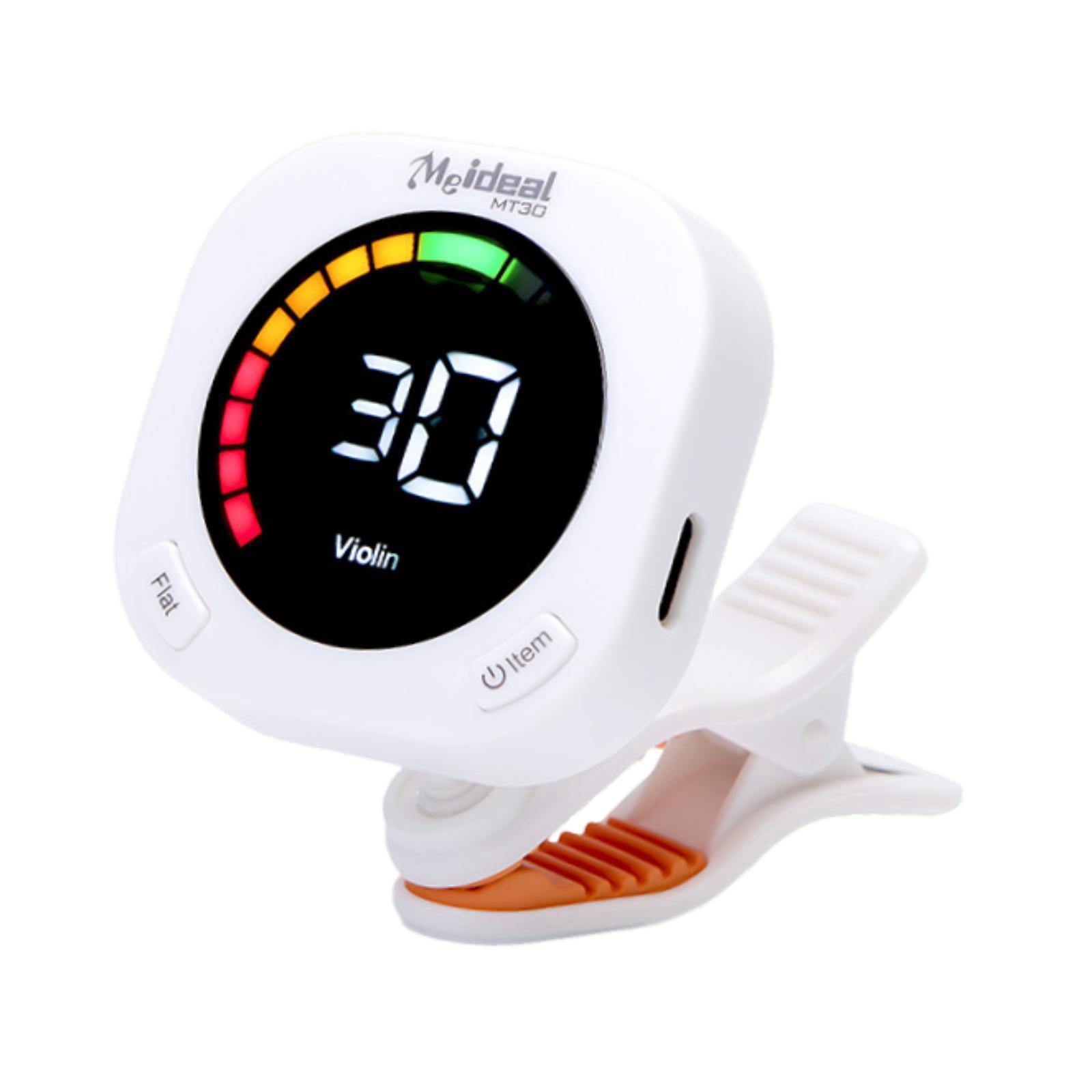 Guitar Tuner Clip on Display Screen Rotating Function USB Rechargeable for Musicians and Beginners