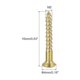 thumbnail image 2 of 100pcs M2 X 16mm Flat Head Slotted Brass Wood Screws, 2 of 5