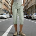 thumbnail image 2 of BUIGTTKLOP Cargo Capris for Women 2026 Summer Casual High Waisted Button Loose Travel Hiking Capri Cropped Pants with Pockets, 2 of 6