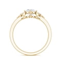 thumbnail image 2 of Rosec Jewels Lab Grown Diamond Ring - Double Band Engagement Ring - 6x8 mm - EF- VS Grade, 10K Yellow Gold, US 5.50, 2 of 8