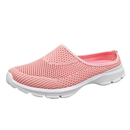 

Sneakers for Women Women Breathable Lace Up Shoes Flats Casual Shoes Unisex Lightweight Work Shoes Sporty Breathable Slip Work Trainers Womens Sneakers Pu Pink 42