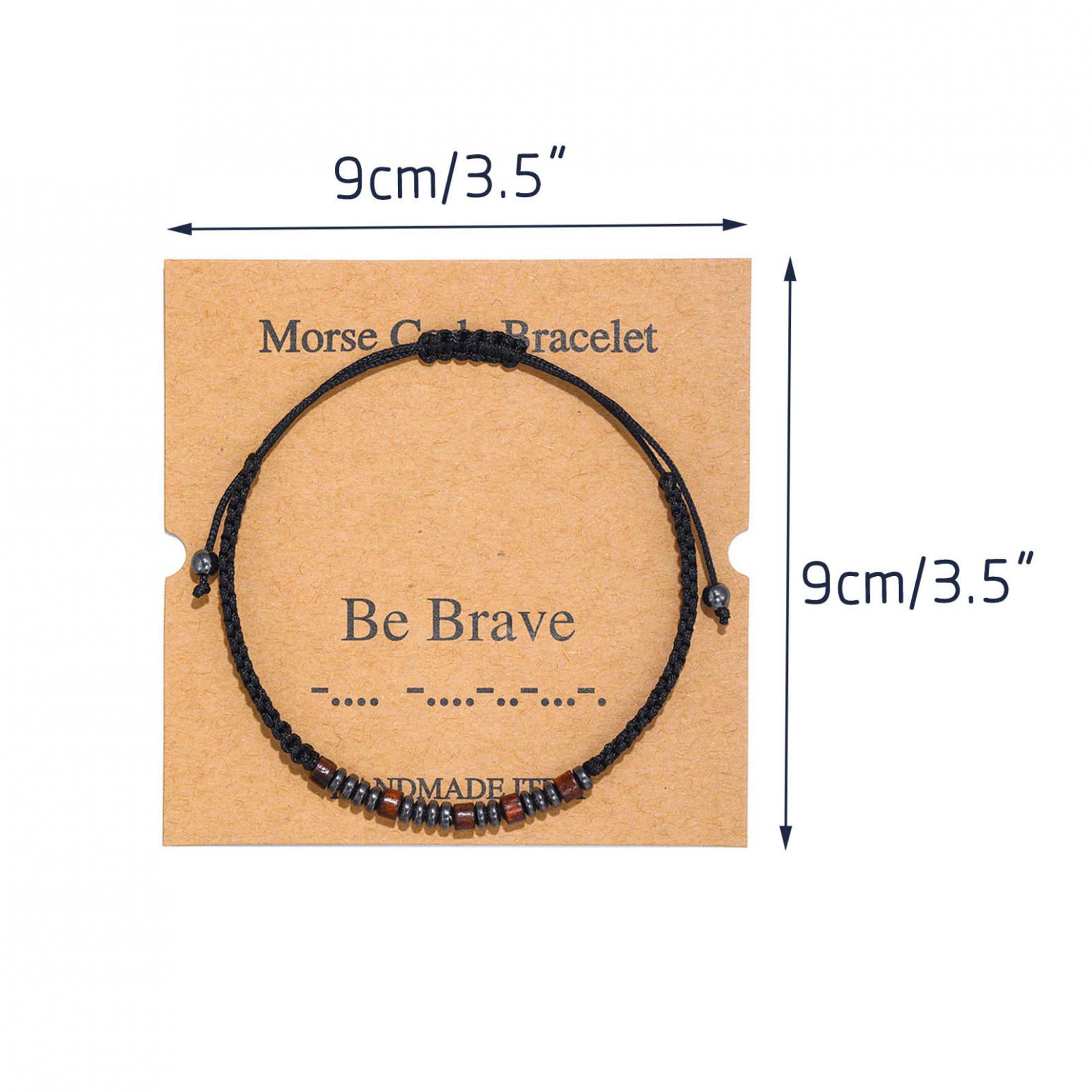 6mm Morse Code Bracelet | Joy