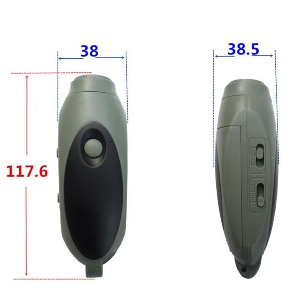 Shininglove Electronic Whistles, 3 Tones High Volume Whistle Hand Held for Coaches Referees Training Whistle, Blue