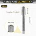 thumbnail image 2 of Uxcell Hand Taper Tap 7/16-20 UNF 2B Left Hand Thread Taper Style Taps Straight Flute Screw Tapping Threading Tool, 2 of 6