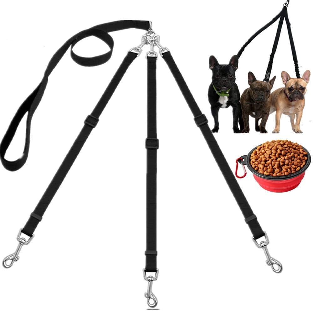 three dog leash