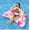 Pink, variant on U-Shaped Water Floating Seat, Summer Pool Buoyancy Chair for Adults & Young Swimmers, PVC Floating Lounge for Pool & Lake
