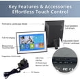 thumbnail image 5 of Large Digital Clock for Seniors - 10.1 Inch Touch Screen with Date  Weather Calendar and Photo Frame, 5 of 6