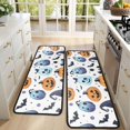 thumbnail image 4 of Kitchen Rugs Sets Of 2,Colorful Pumpkin Halloween Pattern Anti Fatigue Kitchen Mat Rugs Non Slip Washable,Decorative Kitchen Floor Mats for Kitchen,Sink,Laundry,17"x47"+17"x47", 4 of 5