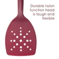 thumbnail image 3 of Rachael Ray Tools and Gadgets 3 Piece Lazy Spoon and Flexi Turner Nonstick Kitchen Utensil Set, Burgundy, 3 of 6