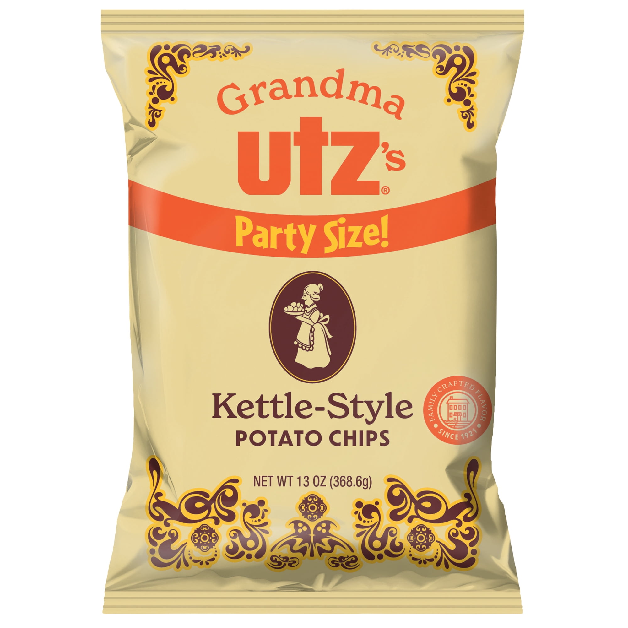Utz, Kettle Chips, 13 oz Family Size Bag