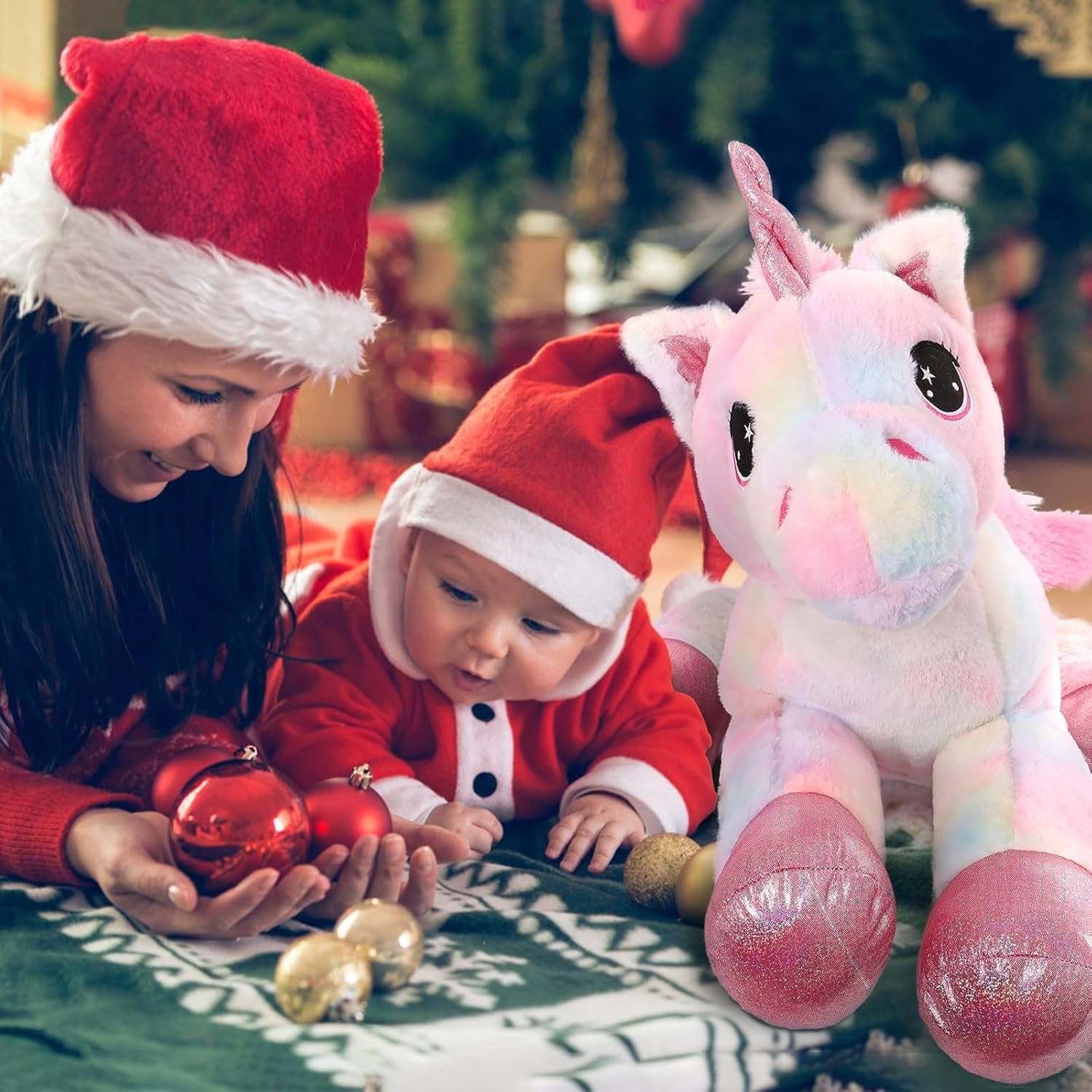 MaoGoLan 32" Big Unicorn Stuffed Animal Plush Giant Soft Unicorn Pillow Toy