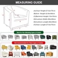thumbnail image 3 of Club Chair Slipcover 2 Piece Stretch Tub Chair Cover Round Barrel Chair Covers Non Slip Armchair Covers Couch Covers with Elastic Bottom for Bar Counter Living Room (35), 3 of 7