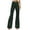 Army Green, variant on Baqcunre Fleece Lined Leggings Solid Color Corduroy Temperament Trousers Micro Lapels High Waist Casual Pants Womens Pants Flare Leggings Womens Leggings Army Green S-3XL