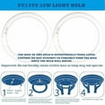 thumbnail image 5 of FC12T9 32 Watts Circline Light Bulbs Daylight, Circular 12 Inch T9 32W Round Fluorescent Bulb Replacement for Circle Ceiling Fixture Lamp, DL 6500K Tube, G10q 4 Pin Base, 2 Pack$$, 5 of 7