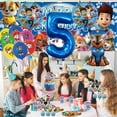 thumbnail image 5 of Paw Patrol Boy 5th Birthday Cups Plates Party Supplies Decor Backdrop Fans Decorations Banner, 5 of 6