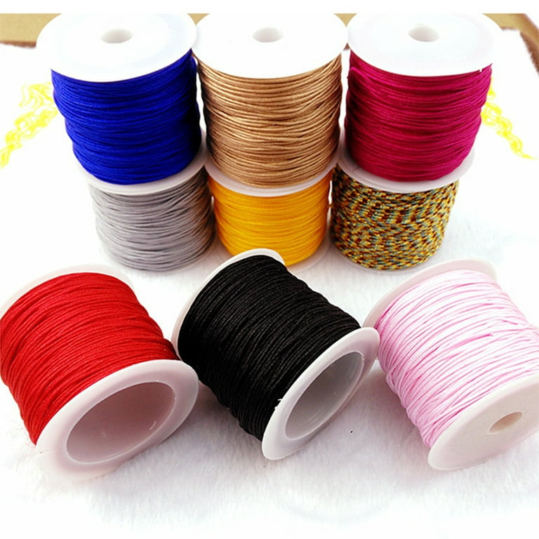 1 Roll Nylon Waxed Craft Cord Breathable Clear Texture Dream Catchers Waxed  Thread Cord for Sewing 
