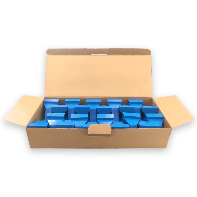 Scienceny 20 piezas espaciador de suelo triangular universal profesional portátil 0,5/0,25 pulgadas herramienta de instalación de suelo de tablones Herramientas manuales y eléctricas Azul Scienceny TO001429-01