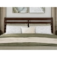thumbnail image 6 of Emelie King Wood Platform Bed with Panel Footboard and Storage Drawers in Walnut, 6 of 10