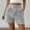 Gray, variant on Rezuofi 1 Pcs Women's Floral Jacquard Shorts High Waisted Boho Summer Shorts with Pocket