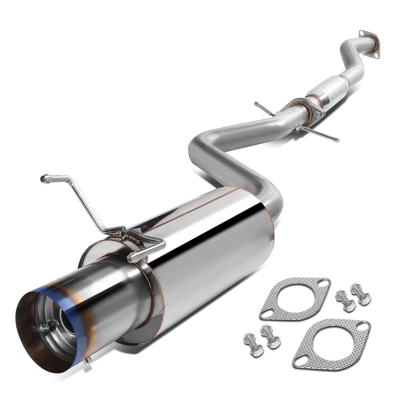 DNA Motoring CBE-FF00 CBEFF00 Stainless Steel Catback Exhaust System 
