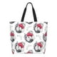 thumbnail image 1 of Disketp Cute Poodle Dog Bolsa Tote Estampada para Mujer, Bolso de Hombro y de Mano para Compras y Viajes, 1 of 8