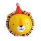 thumbnail image 1 of 2025 sombrero de cumpleaños globo con cabeza de tigre dibujos animados animales de la selva globo de película de aluminio decoración de fiesta temática de cumpleaños regalo para niños, 1 of 5
