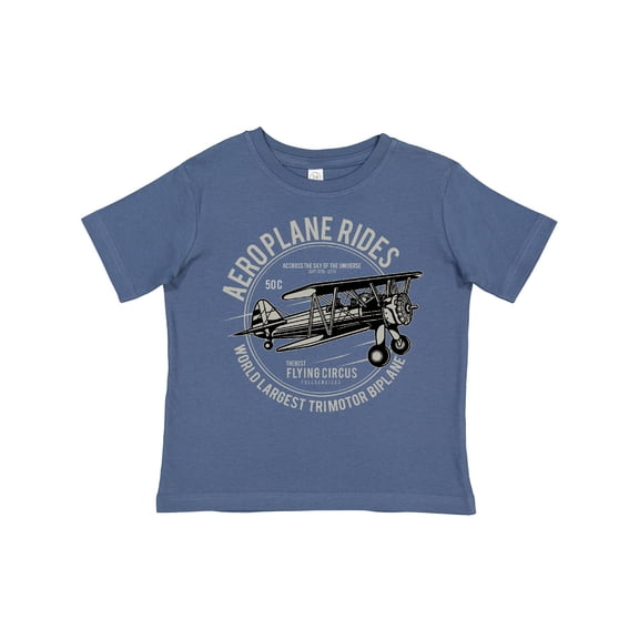 Inktastic Vintage Aeroplane Rides Boys or Girls Toddler T-Shirt