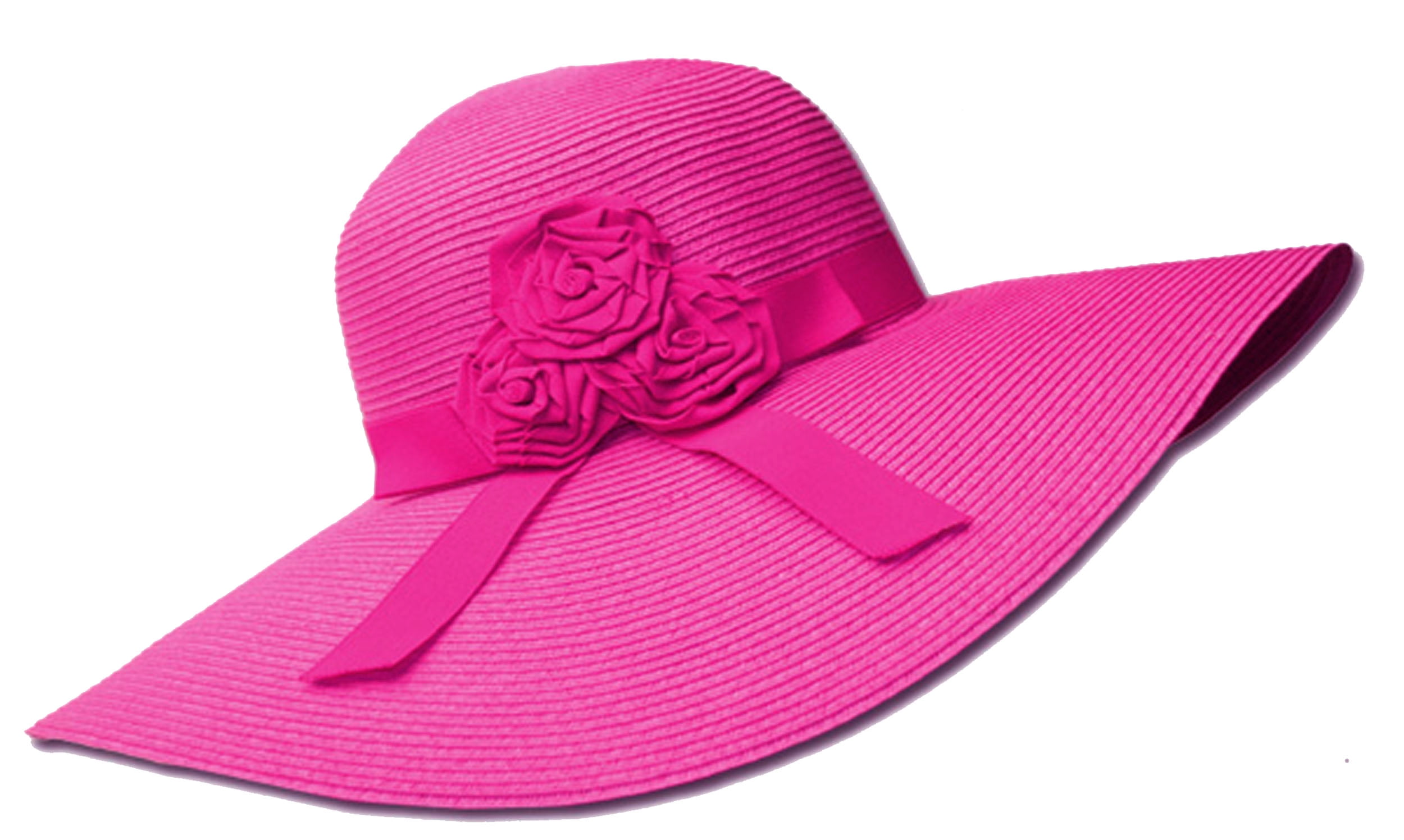 hot pink floppy hat