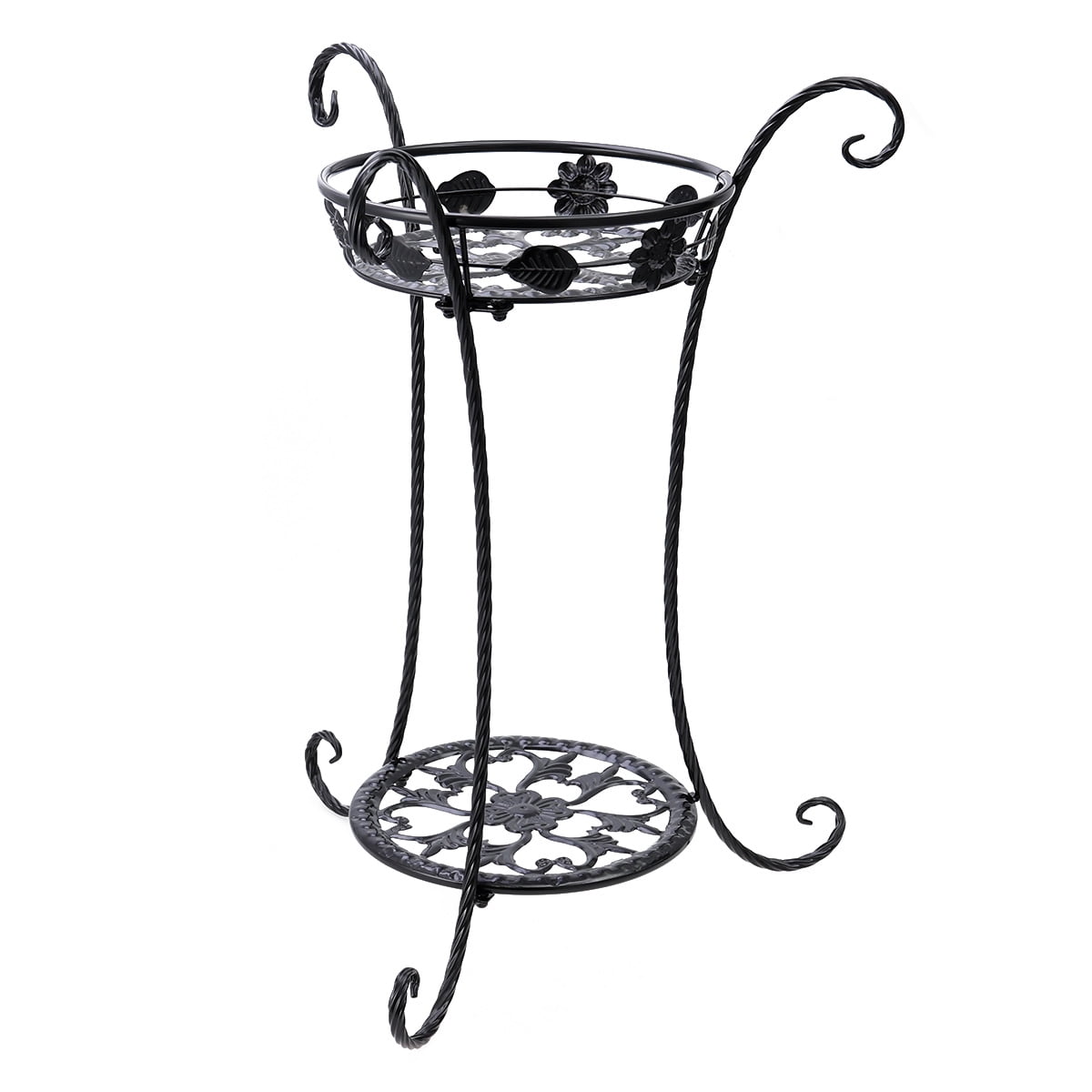 Hemoton Metal Shelf Multilayer Flower Pot Plant Stand Display Indoor