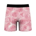 thumbnail image 3 of VgaVtl Plus Size Mens Boxers Valentines Mens Underwear Soft Floral Boxer Briefs Workout Underpants,Pink XXL, 3 of 5