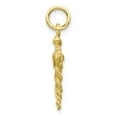 thumbnail image 2 of 10K Yellow Gold Charm Pendant Themed 25 mm 11 Solid Caduceus, 2 of 3