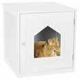 thumbnail image 3 of SONGMY 29.8" Wooden Cat Litter Box Enclosure, Black Hidden Cat Bathroom House, 3 of 10