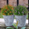 thumbnail image 3 of 24 Bundles Artificial Flowers for Outdoors, Real Touch Fake Baby’s Breath UV Resistant No Fade Faux Plastic Plants for Garden Patio Porch Window Box Home Wedding Decoration, Purple, 3 of 7