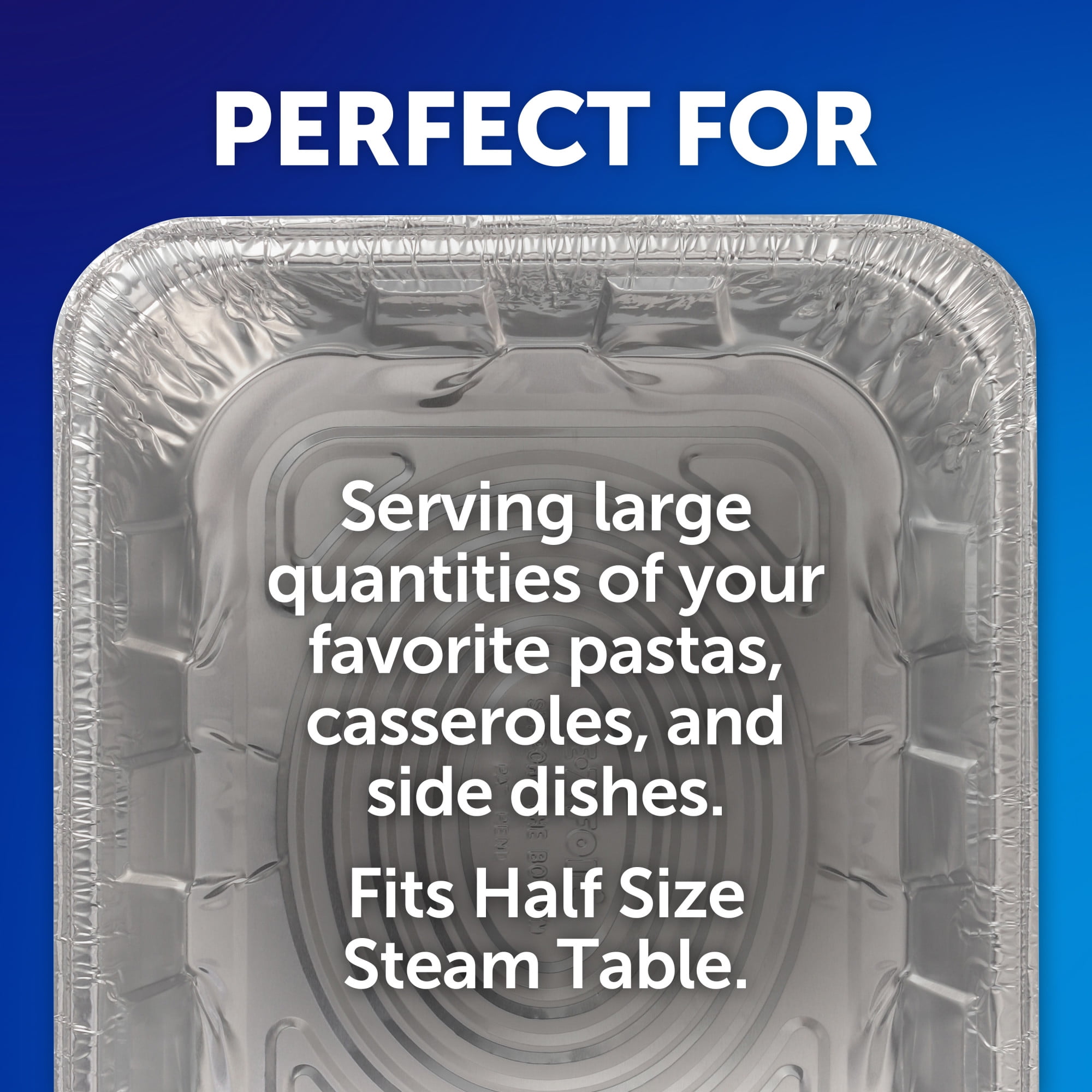 EZ Foil Disposable Steam Table Pans, Half-Size, 5 Count